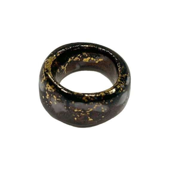 Handmade Mocha Porcelain Ring 🤎 - Picture 2 of 5